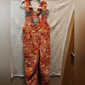 Jupa Kids' Vibrant Pink and Orange One Piece Snowsuit